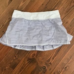 Lululemon pace setter skirt with shorts
